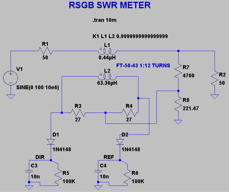 typist hout schroef SWR 1.8-50 MHz meter